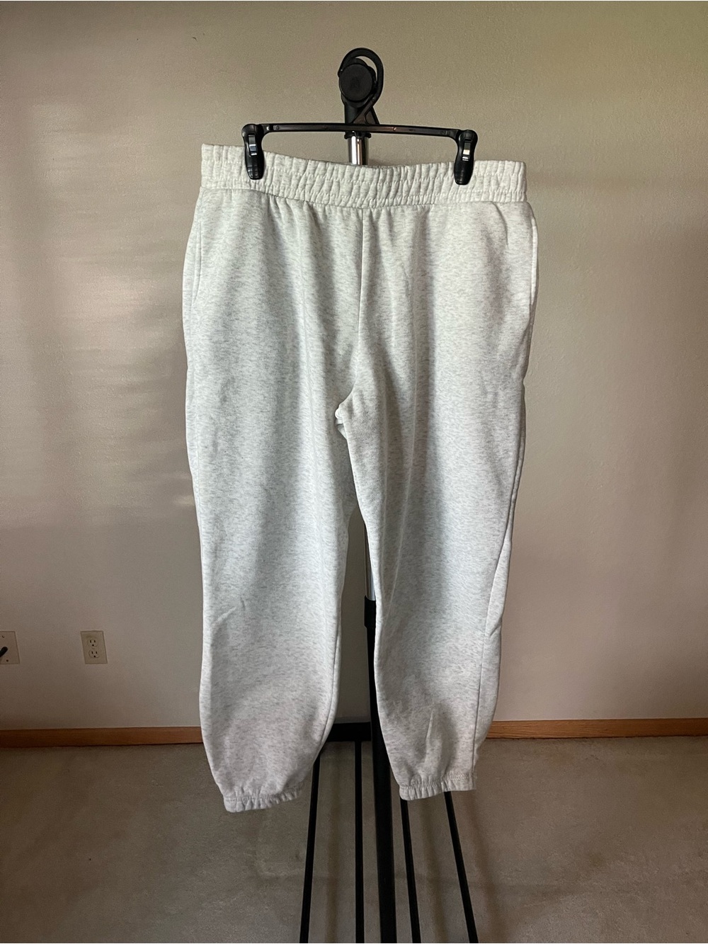 Kids Light Gray Jogger Sweatpants - Comfort Fit